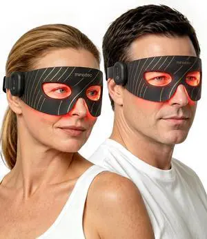 MINIXTEC Red Light Therapy Eye Mask LED Under-Eye Care with 850nm Near-Infrared (NIR) for Wrinkles, Crow's Feet, Dark Circles & Puffiness, Magnetic Wireless Controller & Cooling Pack MINIXTEC Red Light Therapy Eye Mask LED Under-Eye Care with 850nm Near-Infrared (NIR) for Wrinkles, Crow's Feet, Dark Circles & Puffiness, Magnetic Wireless Controller & Cooling Pack