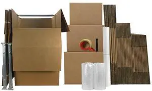 UBMOVE 4 Room Wardrobe Kit 45 Packing Boxes & Packing Supplies