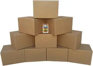 UBMOVE Medium Moving Boxes Pack of 10 18"x14"x12" & Moving Labels