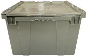 UBMOVE Handheld Attached Lid Container 21.9" x 15.3" x 17.2" Gray