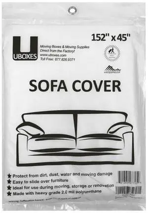 UBMOVE 13 Sofa Covers 152" x 45" Poly Bags for Protective Moving Storage