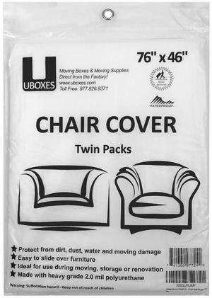UBMOVE 14 Chair Covers 72" x 46" Poly Bags for Protective Moving Storage