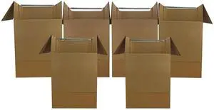 UBMOVE Shorty Space Saving Wardrobe Moving Boxes (Bundle of 6) 20" x 20" x 34" Moving Boxes