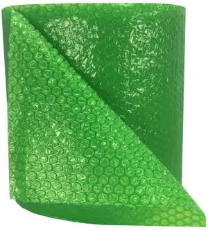 UBMOVE Small Bubble Green Wrap - 60' x 12" Wide Perforated Every 12"