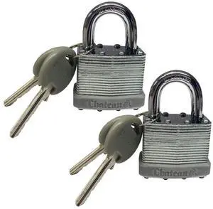 UBMOVE Moving PadLock 1-1/2" (2 Pack) Chrome Heavy Duty Moving and Storage