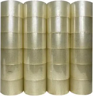 UOFFICE 2" x 55 Yds, 1.9 Mil, 36 Rls/Cs, Clear Acrylic Packing Tape
