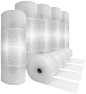 UOFFICE Bulk Bubble Roll 2400 Ft x 12" wide - Medium Bubbles 5/16" Wrap for Packaging (24 -100ft Rolls)