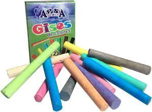UOFFICE Multicolor Chalk, 12 Pack