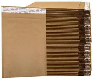 UOFFICE HoneyComb Natural Paper Shipping Mailers (100 Pack, #0 - 6" x 9")