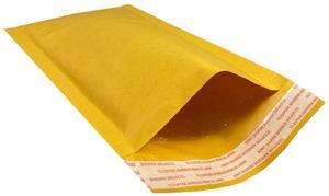 UOFFICE 500 Kraft Bubble Mailers 5x10" - #00 Self-Seal Padded Envelopes