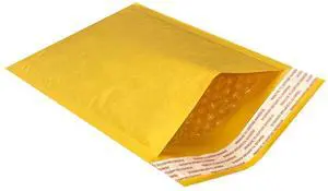 UOFFICE 250 Kraft Bubble Mailers 6.5x10" - #0 Self-Seal Padded Envelopes