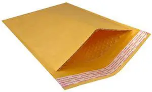 UOFFICE 200 Kraft Bubble Mailers 10.5x16" - #5 Self-Sealing Padded Envelopes