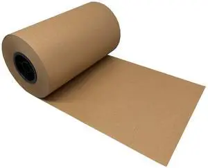 UOFFICE Kraft Paper Roll 600'x12" 50lb Brown Wrapping Cushioning Fill