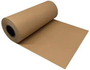 UOFFICE Kraft Paper Roll 600'x18" 50lb Strength Brown Shipping Paper