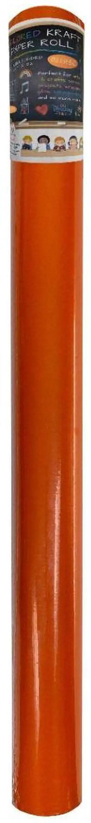 UOFFICE Colored Orange Kraft Paper Roll, 25.7 x 82'