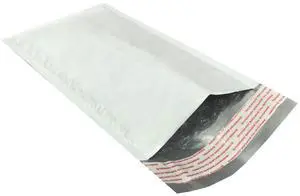UOFFICE 250 Poly Bubble Mailer Bags 4x8" - #000 White Self-Sealing