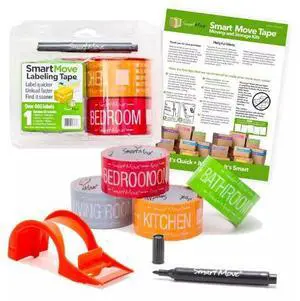 UBMOVE 1 Bedroom Labeling Tape Living Room Packing Tape Bathroom