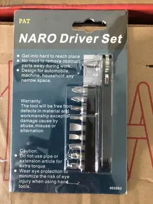 (Big Discount on purchase q'ty over 200 pcs) 11 pcs NARO Ratchet Screwdriver Set, Screwdriver Kit