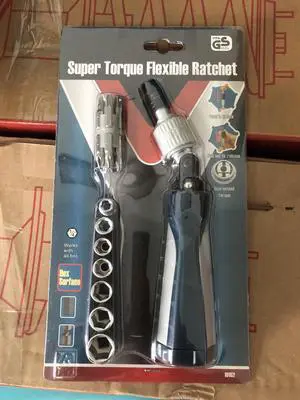 20pcs Super Torque Flexible Ratchet Screwdriver and Bits, Screwdriver Kit Set (Big Discount on wholesale purchasing q'ty over 60 units)