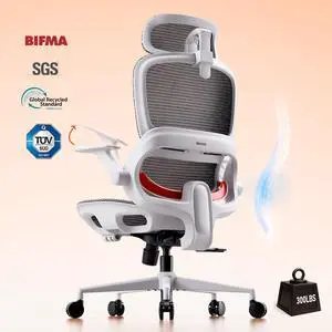 SIHOO B100 Lite Desk Chair, Ergonomic Office Chair with Zoned Back Support, 2D Wide Headrest Computer Chair with Breathable Pressure-Relief Seat, High Back Executive Chair for Home Office & Gaming SIHOO B100 Lite Desk Chair, Ergonomic Office Chair with Zoned Back Support, 2D Wide Headrest Computer Chair with Breathable Pressure-Relief Seat, High Back Executive Chair for Home Office & Gaming