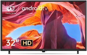 FPD 32 Inch Smart TV 720p HD Flat Screen Television (P-Series) with Google Play, Small LED Tvs for Living Room, Google Cast Built-in, Thin Streaming Live Android TV with WiFi, Bluetooth (2025 Model)