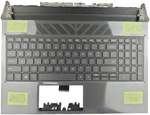 ZION For Dell G15 5530 Palmrest Upper Case US RGB Backlit Keyboard  New 025CCM 25CCM