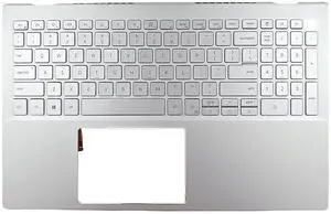 ZION New Palmrest Backlit Keyboard For Dell Inspiron 15 5505 5502 5501 15.6" 6XCC3