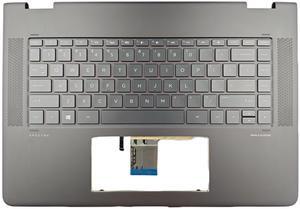 ZION New Palmrest w/Backlit Keyboard Brown For HP Spectre X360 15-BL 15.6" 914361-001