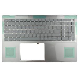 ZION New Palmrest Backlit Keyboard Touchpad For Dell Inspiron 15Pro 5510 5515 06P0TG