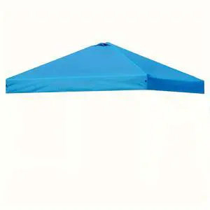 10'x10' Instant Pop-Up Canopy Replacement Top  UV Protected, Waterproof Yellow Cover with Ventilation, Suitable for 118.11x118.11inch Frame Without Center Pole Blue