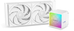 Sudokoo NEXAURA 240 WHITE AIO Liquid CPU Cooler, PWM Pump, ARGB Pump Head, TDP 280W, FDB Fans, Intel LGA 1851/1700/1200/115X AMD AM5/AM4, White