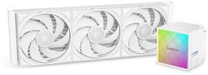 Sudokoo NEXAURA 360 White AIO Liquid CPU Cooler, PWM Pump, ARGB Pump Head, TDP 300W, FDB Fans, Intel LGA 1851/1700/1200/115X AMD AM5/AM4, White