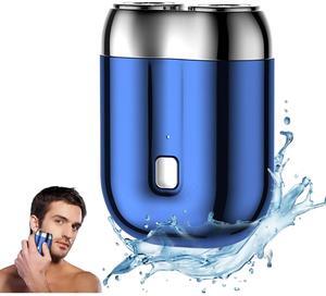 2025 New Upgrade Pocket Shaver USB Mini Shavers, Mini Dual-Head Portable Electric Shaver USB Rechargeable Waterproof Shaver, Electric Beard Trimmer Shaver Pocket Size Electric Razor for Men (Green)