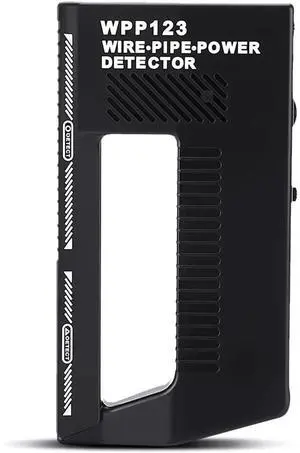 Wire Pipe Power Detector, Wall Scanner Metal Detector, High Sensitivity Adjustable Alert Pipe Power Multifunction Wall Stud Finder Scanner, Wire Pipe Metal Detector, AC Wire Wpp123 Plastic