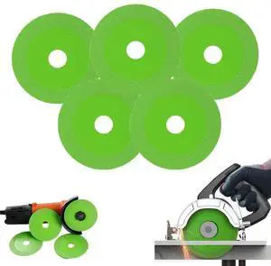 Glass Cutting Disc, Ultra-Thin Diamond Cutting Disc Saw Blade Suitable for 4 Inch Angle Grinder, Glass Saw Ultra-Thin Saw Blade for Cutting and Grinding Glass, Jade, Crystal, Tile, Ceramic