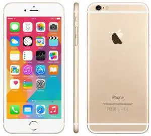 Refurbished Apple iPhone 6 Plus 64GB Gold Unlocked Smartphone, 5.5" Retina HD Display, A8 Chip, iOS Cell Phone Refurbished Apple iPhone 6 Plus 64GB Gold Unlocked Smartphone, 5.5" Retina HD Display, A8 Chip, iOS Cell Phone