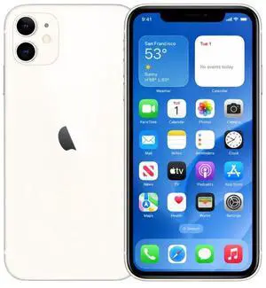Refurbished Apple iPhone 11 64GB White Unlocked Smartphone, 6.1-inch Liquid Retina HD Display, A13 Bionic Chip Refurbished Apple iPhone 11 64GB White Unlocked Smartphone, 6.1-inch Liquid Retina HD Display, A13 Bionic Chip