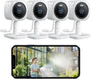 3K 5MP Outdoor Indoor Security Cameras for Home Security, Home Camera with Starlight Color Night Vision,Built-in Spotlight,Motion Detection,2-Way Talk,US Cloud & Local Storage,Works with Alexa