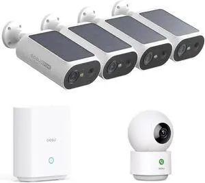 AOSU Wireless Outdoor/Indoor Security Cameras for Home Safety, 2K Resolution, Easy to Setup
