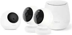 Gadpiparty Noorio Security Cameras Wireless Outdoor, 2K Security Camera System for Home, Indoor WiFi Cameras, Motion Activated, Color Night Vision, Compatible with Alexa, B200 2-Cam Kit and T110-came
