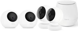 Gadpiparty Noorio Home Security Camera System with Smart Hub×1B200×2T110×2