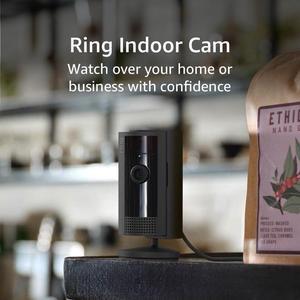 Ring Indoor Cam (newest model)  Home or business security in 1080p HD video, Black