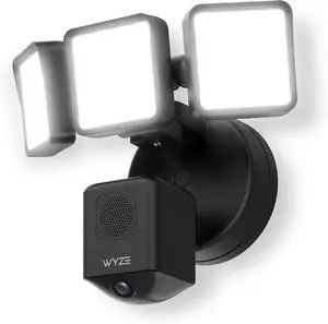 WYZE Floodlight Camera Pro, PCMag Editors' Choice, 3000-Lumen LEDs, 180° Wide View, 2.5K HD Outdoor Security Camera, Motion Detection, Color Night Vision, Works with Alexa & Google