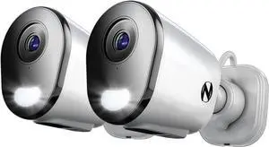 Night Owl Plug-in Wireless 2K HD Indoor/Outdoor Deterrence Camera with 2-Way Audio (2 Camera)