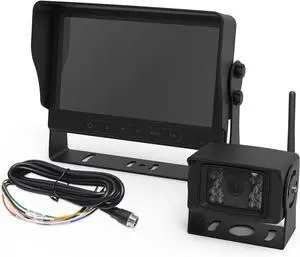 ECCO 7 Inch LCD HD Camera System with Wireless Camera and Monitor Infrared Camera for CCTV Applications (Black) Waterproof, 1 Year Warranty