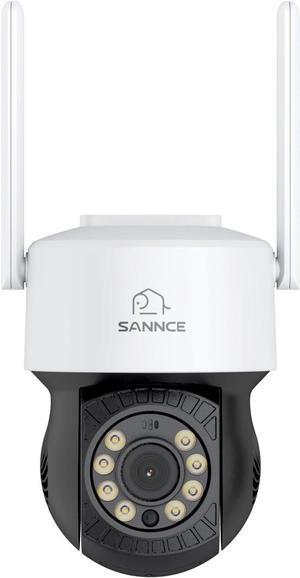 SANNCE 5MP WiFi Security Camera,Wireless IP Camera,Support 16X Image Electronic Magnification, AI Human Detection, Compatible with Alexa, 100ft Night Vision, Remote Access & Smart Motion Alerts