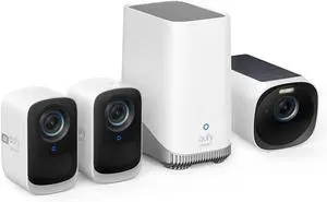 eufy Security eufyCam 3C 2-Cam Kit + eufycam 3 add-on cameraSecurity Camera Outdoor Wireless, 4K Camera, Expandable Local Storage up to 16TB, Face Recognition AI, Spotlight, Color Night Vision, No Mo