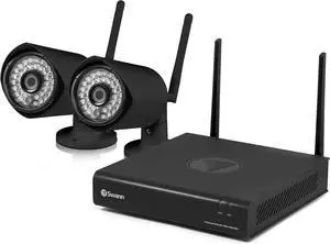 Swann SWNVW-GUAEYE-CL 1080p Wireless Monitoring System with 2X WiFi Cameras, Black