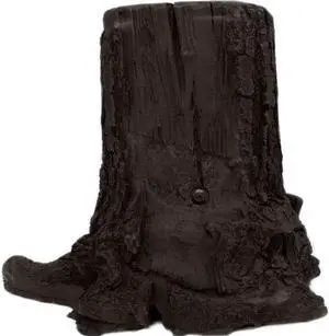 Decorative Tree Stump 4K Hidden Surveillance Camera w/DVR + 90-Day Standby Battery - Log Planter. Indoor Outdoor Garden,Yard & Porch Pot,Tree Stump Well Pump Cover Weatherproof, Natural Look Log
