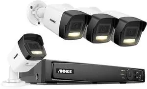 ANNKE 12MP Wired Security Camera System, 4pcs 12MP PoE IP Camera, 8CH H.265+ NVR, Smart Dual Light, Color Night Vision, Human&Vehicle Detection, IP67 Waterproof(HDD Not Included) ANNKE 12MP Wired Security Camera System, 4pcs 12MP PoE IP Camera, 8CH H.265+ NVR, Smart Dual Light, Color Night Vision, Human&Vehicle Detection, IP67 Waterproof(HDD Not Included)